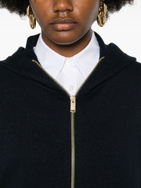 lurex-detail cardigan